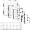 7 Pieces Clear Stamp Blocks, Acrylic Stamping Blocks Tools Set with Grid for Scrapbooking Crafts, C