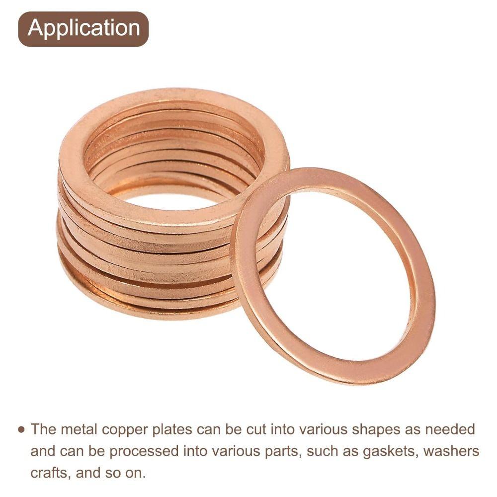 Rectangle Metal Plate 100*150mm Pure Copper Sheet  Crafts, Electrical Repairs, Industry