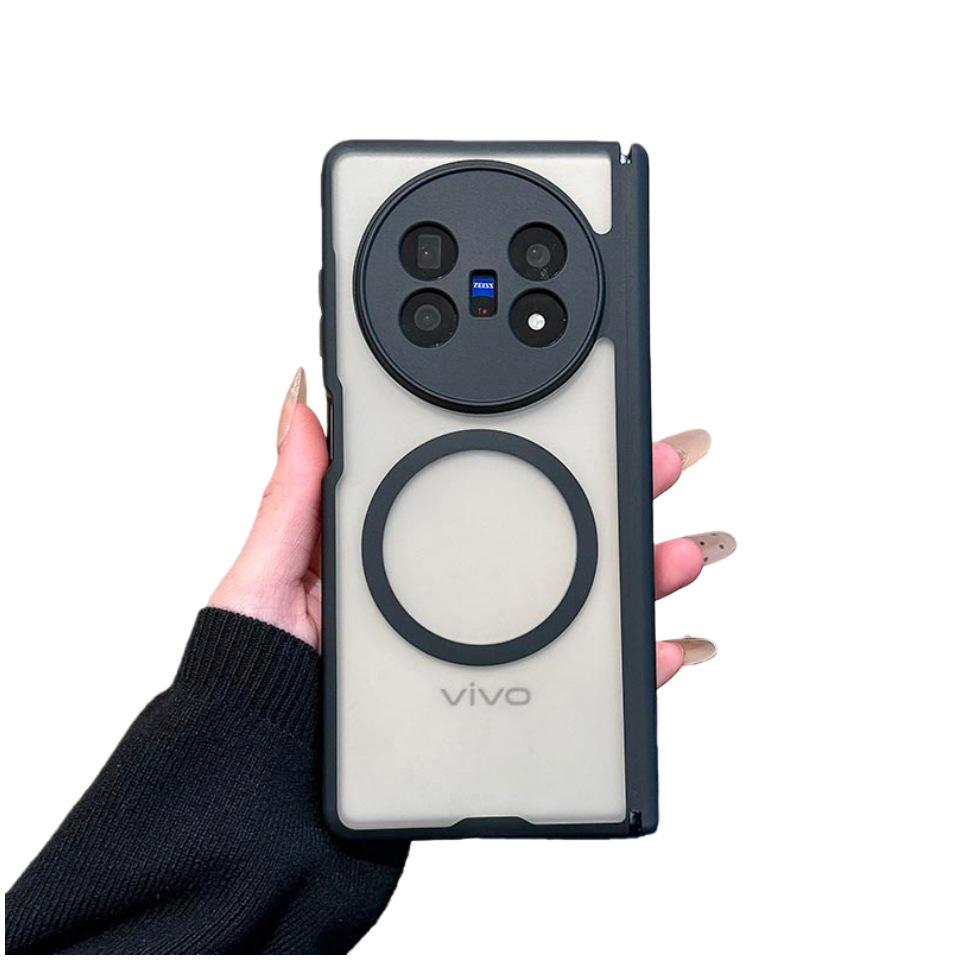 Применимо к чехлу для мобильного телефона vivoXfold1 Магнитная зарядка XFOLD1 скин матовый двойная центральная ось противоударный задний чехол