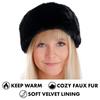 Эластичная Пушистая Плюшевая Повязка на Голову Однотонная Шапка-Тюрбан Модные Повязки для Ушей для Повседневной Носки
