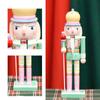 Macaron Color Nutcracker Puppet Wood Nutcracker Statues Doll  Photo Props