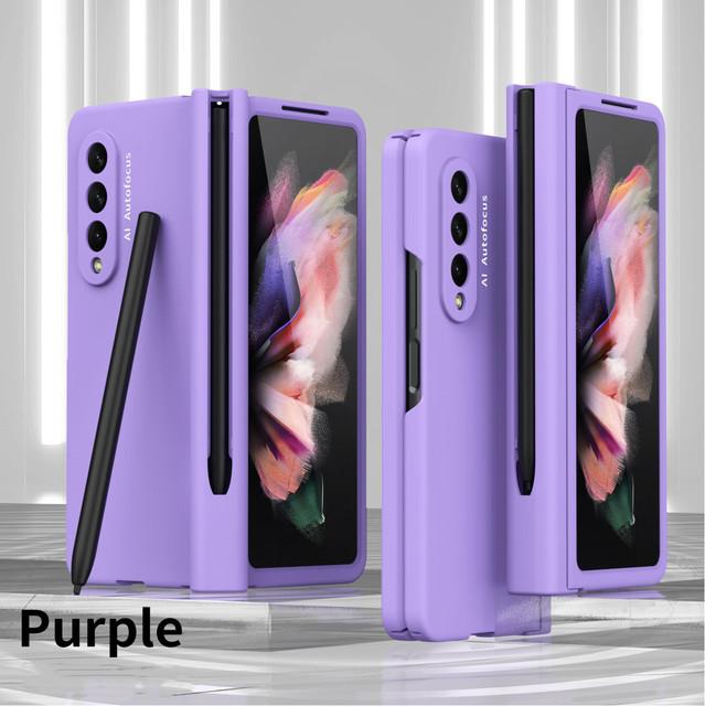 Zfold4 полная защита S слот для пера чехол для Samsung Galaxy Z Fold4 Fold2 Fold 4 2 Fold3 Fold 3 пленка из закаленного стекла для экрана
