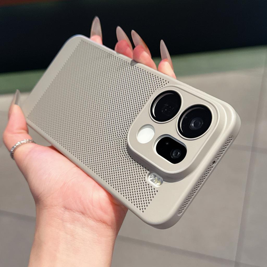 Жесткий чехол для телефона с защитой от перегрева для OPPO Find X9 Pro, охлаждающая сотовая сетка, ПК-чехол, корпус