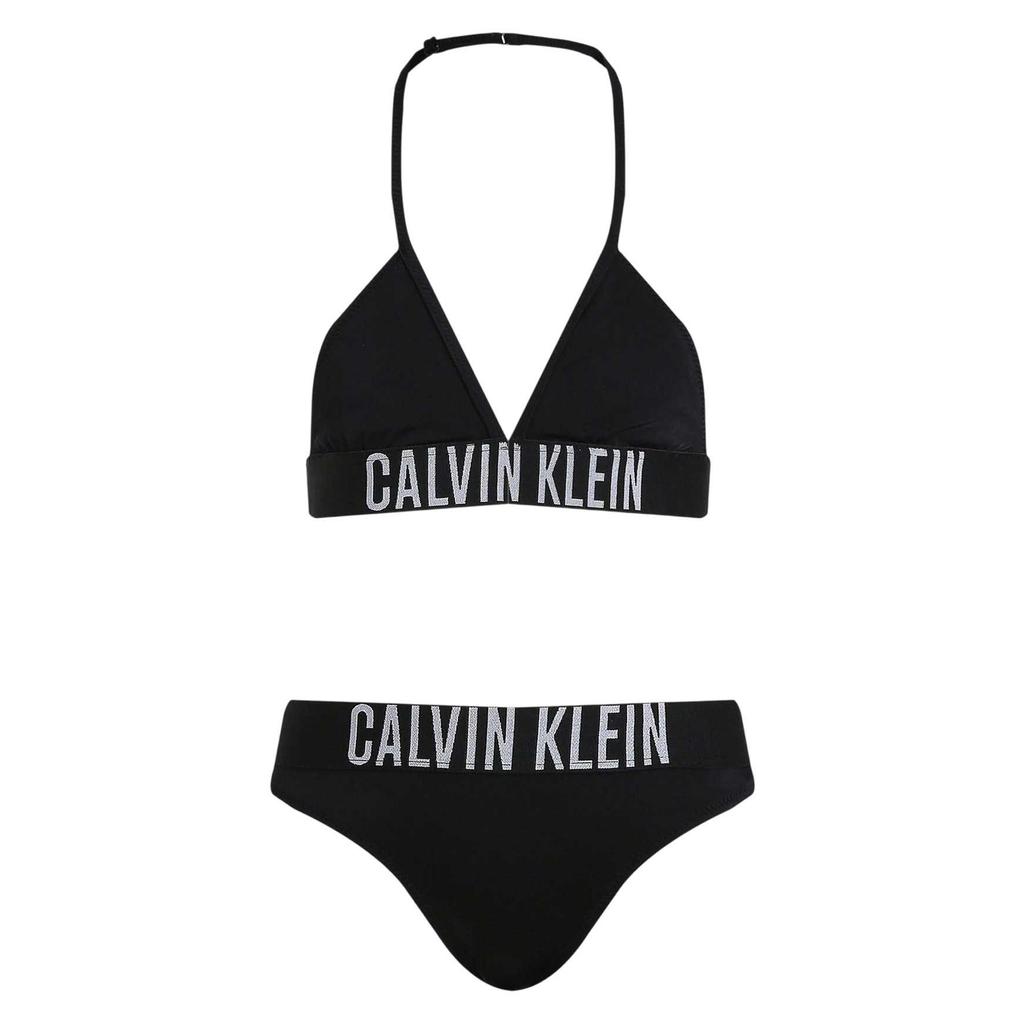 Calvin Klein Бикини-комплект для девочек с надписью и деталью-галстуком