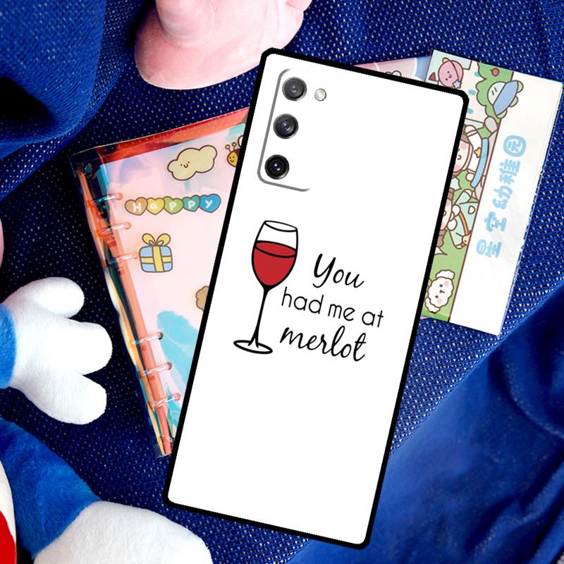 Red Wine Glass Case For Samsung Galaxy S26 Ultra S25 S23 S22 S21 S24 Ultra S10 S20 Plus S25 FE Cover Funda