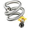Brand 304 Stainless Steel Explosion-Proof Braided Hose for Water Heater and Toilet Faucet - Universal 4-Point Inlet Pipe