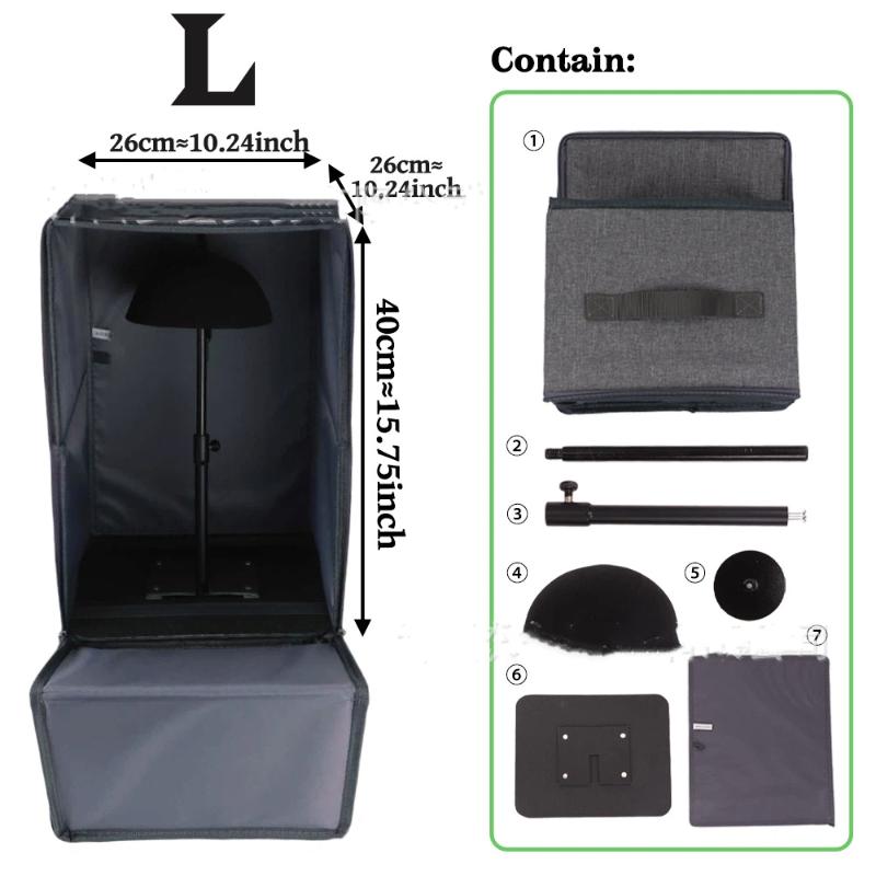 Wig Storage Box Hand Carry Wig Packaging Case for Toupee Lace Frontal Closure Dustproof Organizer for Salon Home Daily Use