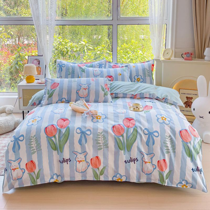 Пододеяльник с изображением розовой свиньи, комплект постельного белья из 4 предметов с изображением милых сельскохозяйственных животных, симпатичные мультяшные свиньи, двустороннее покрывало из микрофибры