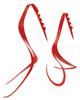 Gamakatsu Sakuragen Silicone Tie Slit Curly #48 Solid Orange Gold