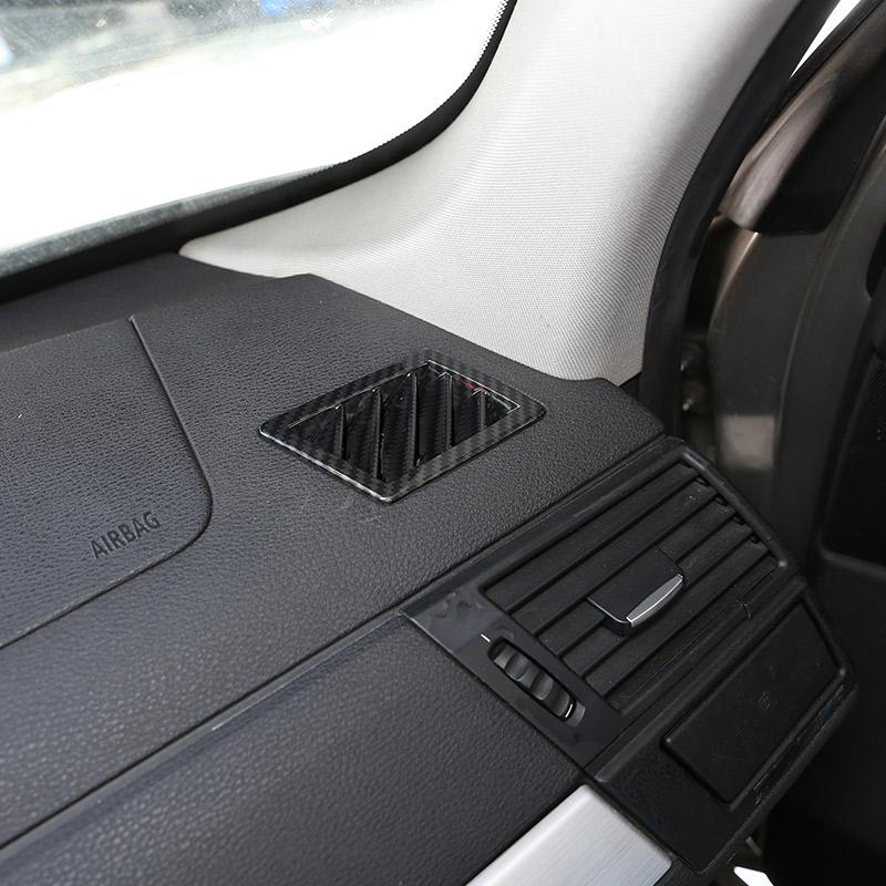 Для BMW X3 E83 2006 2007 2008 2009 2010 ABS хром/углеродное волокно приборной панели автомобиля вентиляционная рамка крышка отделка наклейки автомобиля