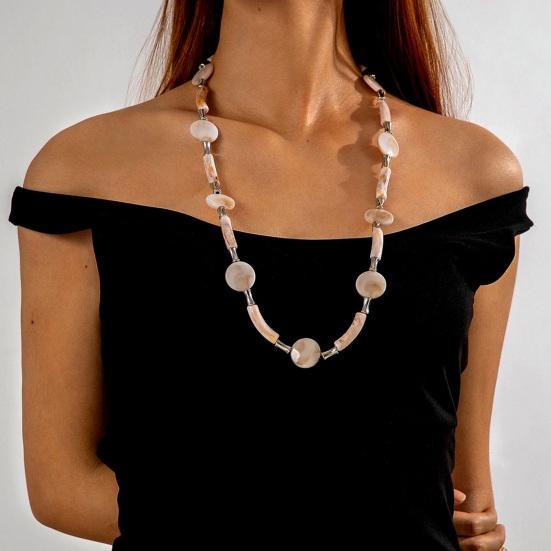 Women Bohemian Necklace Special-Shaped Beads Necklace Beach Necklace Jewelry for Daily Street Parties Vacations