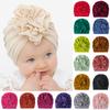 Fashion Baby Muslim Turban Hat Elastic Headband Cute Knot Bonnet Hijab Cap