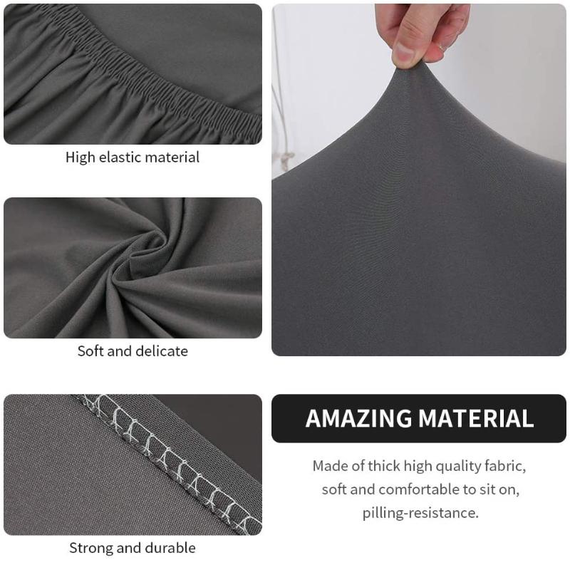 1 2 3 Seat Stretch Sectional Recliner Sofa Slipcover Soft Washable Furniture Protector Couch Cover with Elastic Bottom