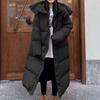 Winter Warm Pink Hooded Long Women Parkas Thick Cotton Padded Windproof Parcas Overcoat Casual Loose Snow Wear Oversize Bread Jacket Cotton Jacket