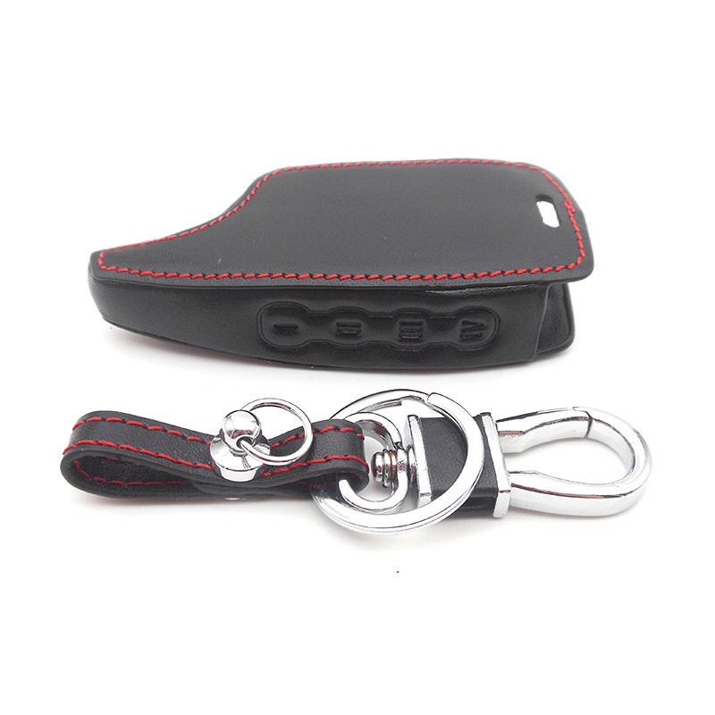 Car Leather Protection Case for Russia Magicar M5 / M7 Magicar 7 Auto Keychain Key Case Cover Protector Accessories