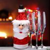 Рождественская винная бутылка Чехол Санта Снеговик Олень Красная винная бутылка Чехол Праздничный стол