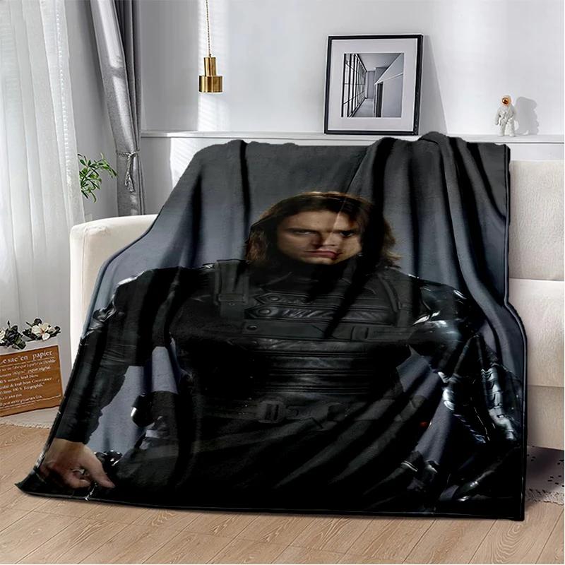 3D Плед из мягкого фланеля с Себастьяном Стэном, красивым актером, для кровати, спальни, дивана, пикника, Покрывало для дивана, офиса, подарок для детей