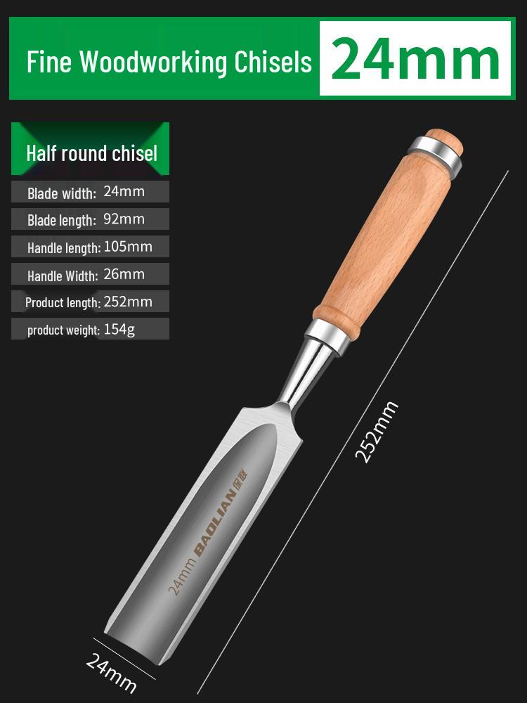 Набор столярных стамесок по дереву с деревянной рукояткой - Плоские, лопаточные, ножевые, резьбовые, канавочные и строгальные инструменты