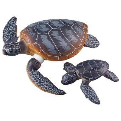 TAKARA TOMY Ания Зеленая морская черепаха Мать и дитя Животное Динозавр Игрушка Возраст AS-20 (Плавающая версия.) 3+