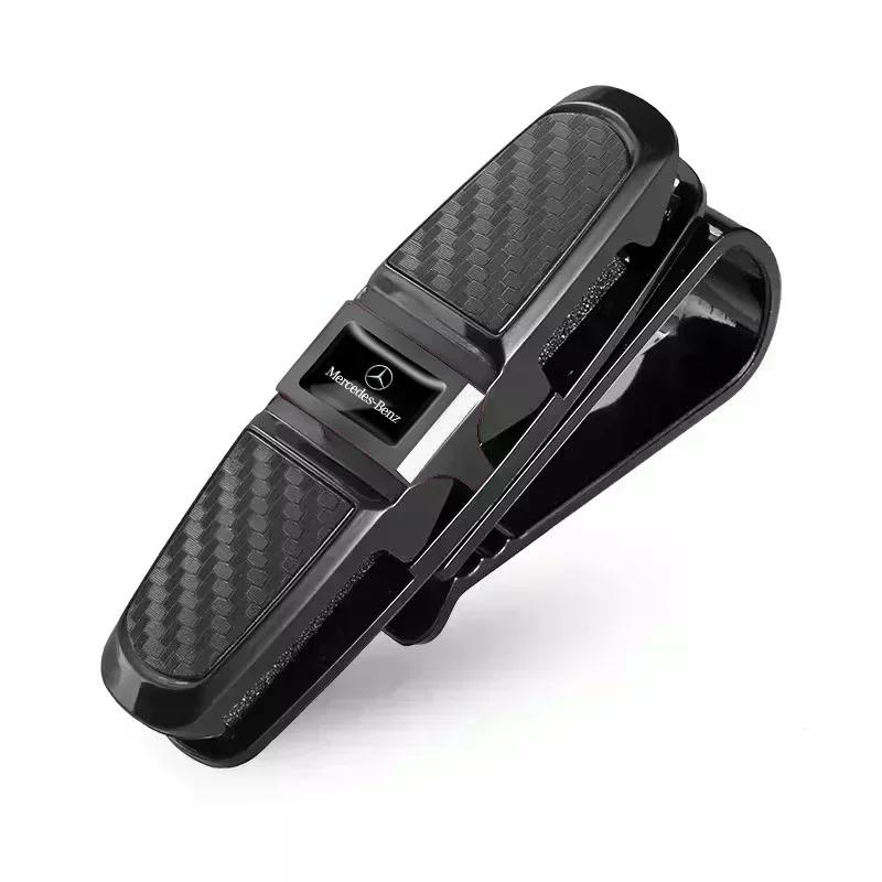 ESU5 ABS Glasses Clip Car Sun Visor Card Ticket Clamp Fastener For Mercedes Benz AMG GLE GLS CLS GLC CLA GLA GLK ML C197 R231 W167