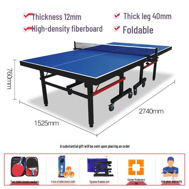 Foldable Indoor Table Tennis Table