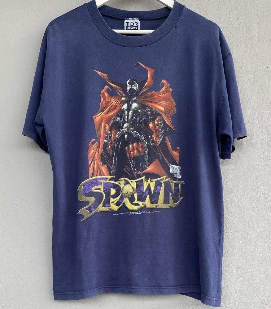 90s Spawn Movie Rare design Navy T shirt Men Women vtg Unisex T-Shirt