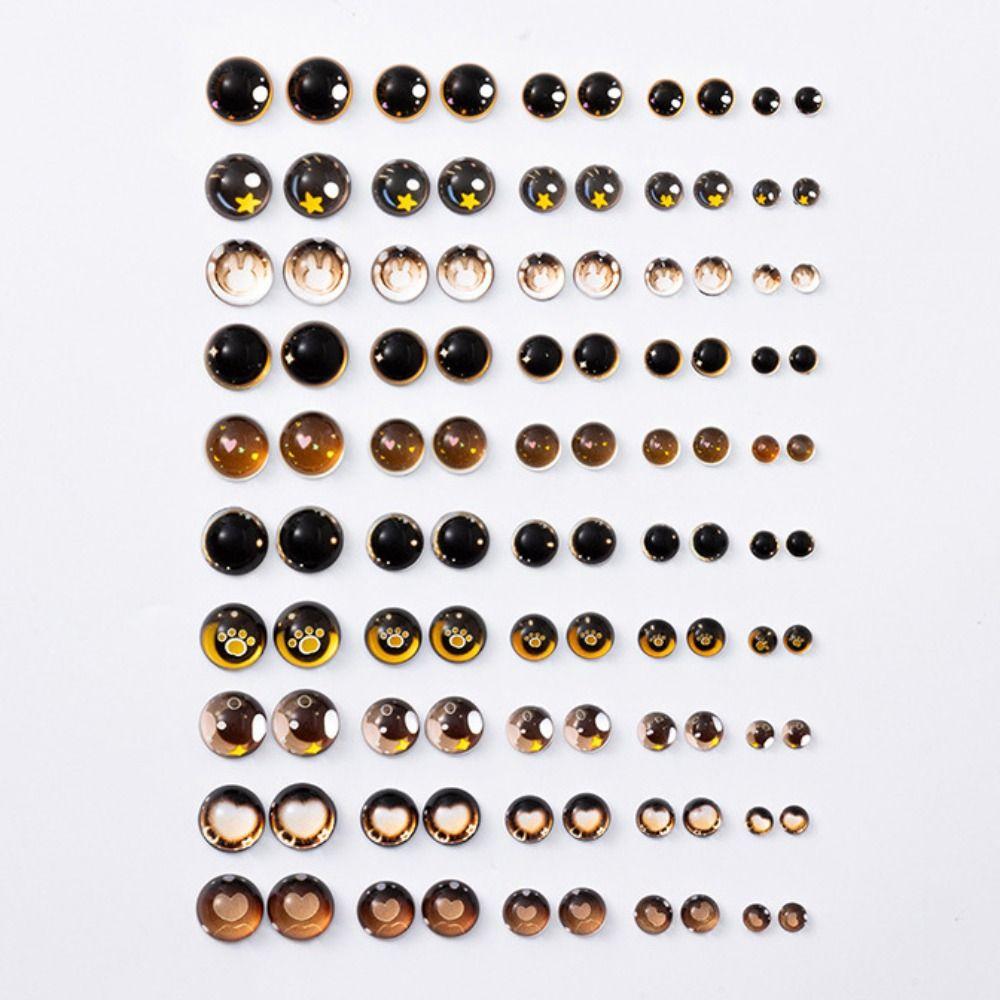 Plush Doll Access Flat Base Heart Eyes Anime Eyes Rabbit Star Eyeball Cat Paw Glass Eye Kids