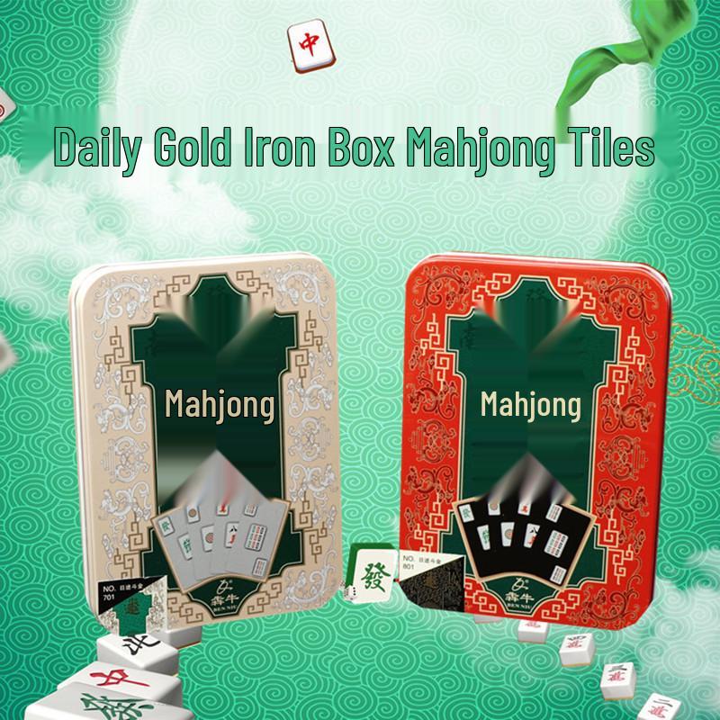 Набор водонепроницаемых мини-карт для игры в Маджонг Покер, 148 карт, ПВХ