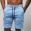 Men S Casual Sports Fitness Straight Leg Shorts Breathable