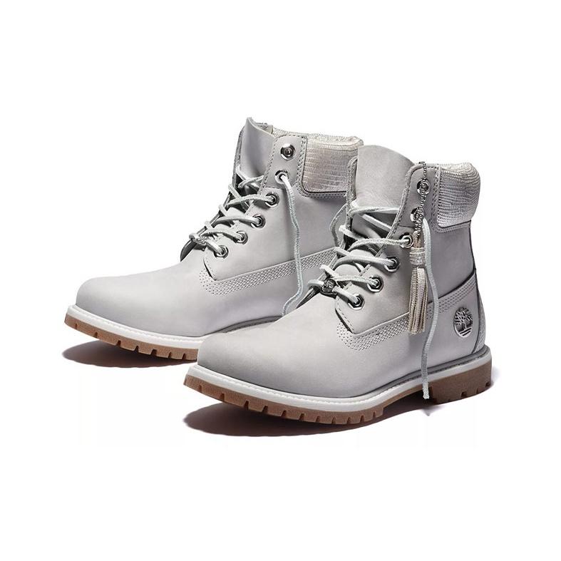 Timberland 6 Inch Short Casual Fashion Comfortable Work Boots Women Boots Light-Gray A1UWF050