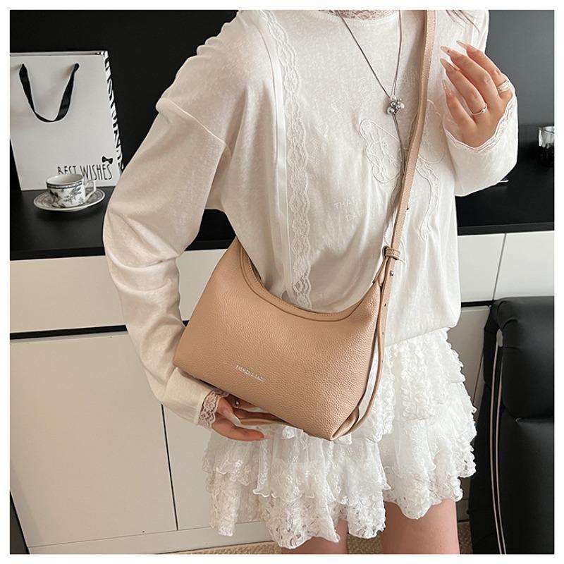 Новая нишевая сумка-пельмень из первого слоя кожи, модная универсальная сумка под мышкой, высококлассная сумка через плечо на одном плече