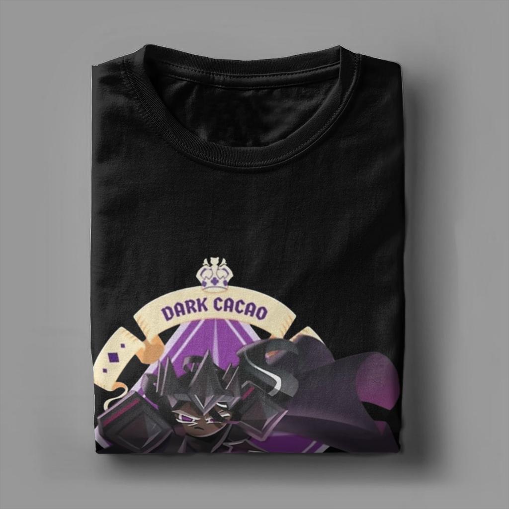 Men Women Dark Cacao T Shirts Cookie Run Kingdom Cotton Clothing Vintage Short Sleeve O Neck Tee Shirt Plus Size T-Shirt