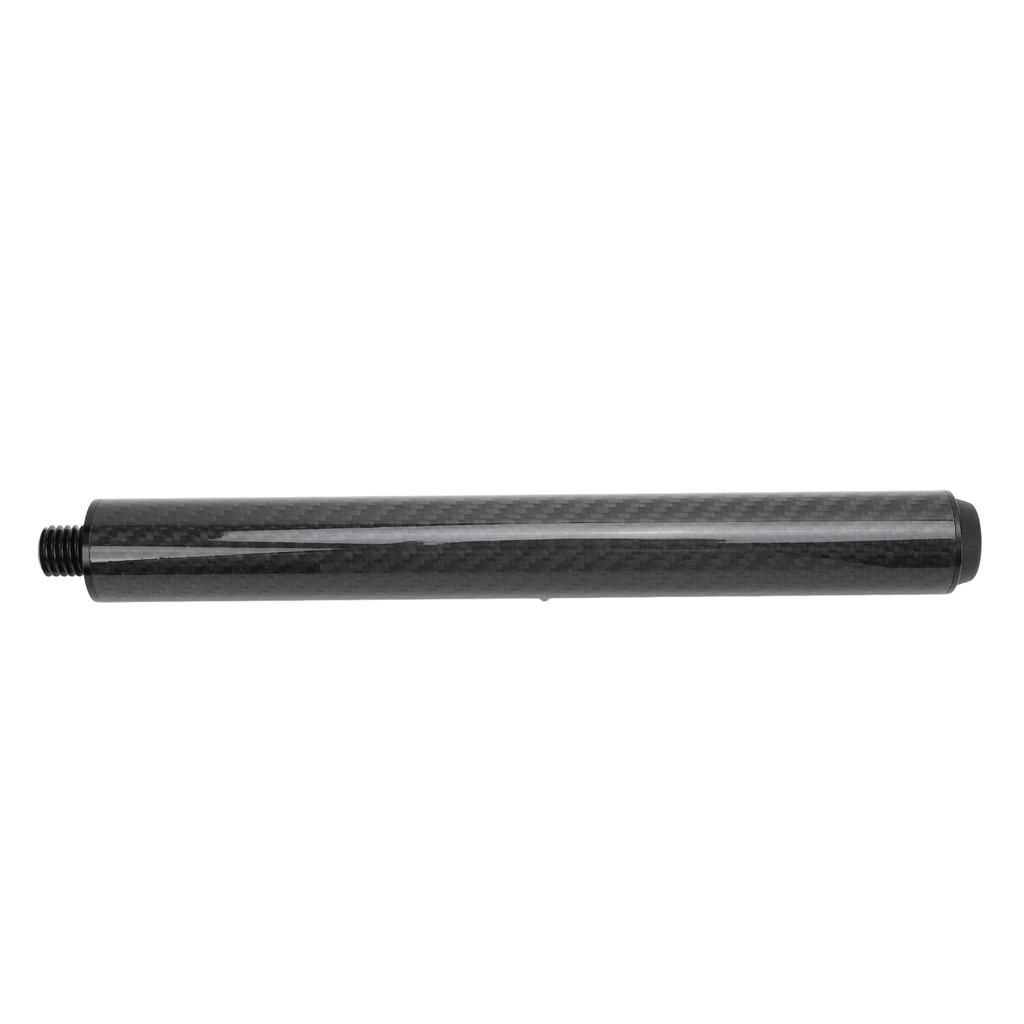 Billiard Pool Cue Extender 10 Inch Carbon Fiber Pool Cue Extension Stick with Rear Plug for