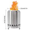Smokeless Fire Pits for Outside Portable Fire Pit Small Firepit Ideal for Outdoor Camping RV Use