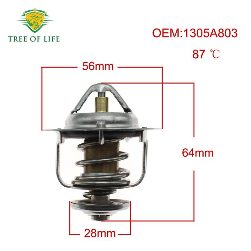 Термостат охлаждающей жидкости 87°C Для Mitsubishi Outlander CW0W GF0W ASX GA0W Lancer 1305A803