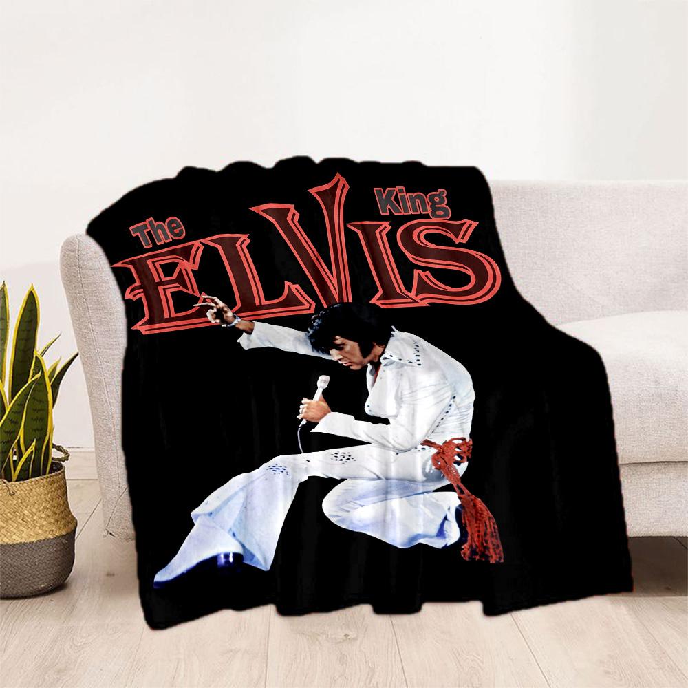 Elvis Presley Performance Blanket Ultra-Soft Perfect for Couch Chair Seaside for All Occasions Modern Style Suitable for Gifting Relatives and Friends