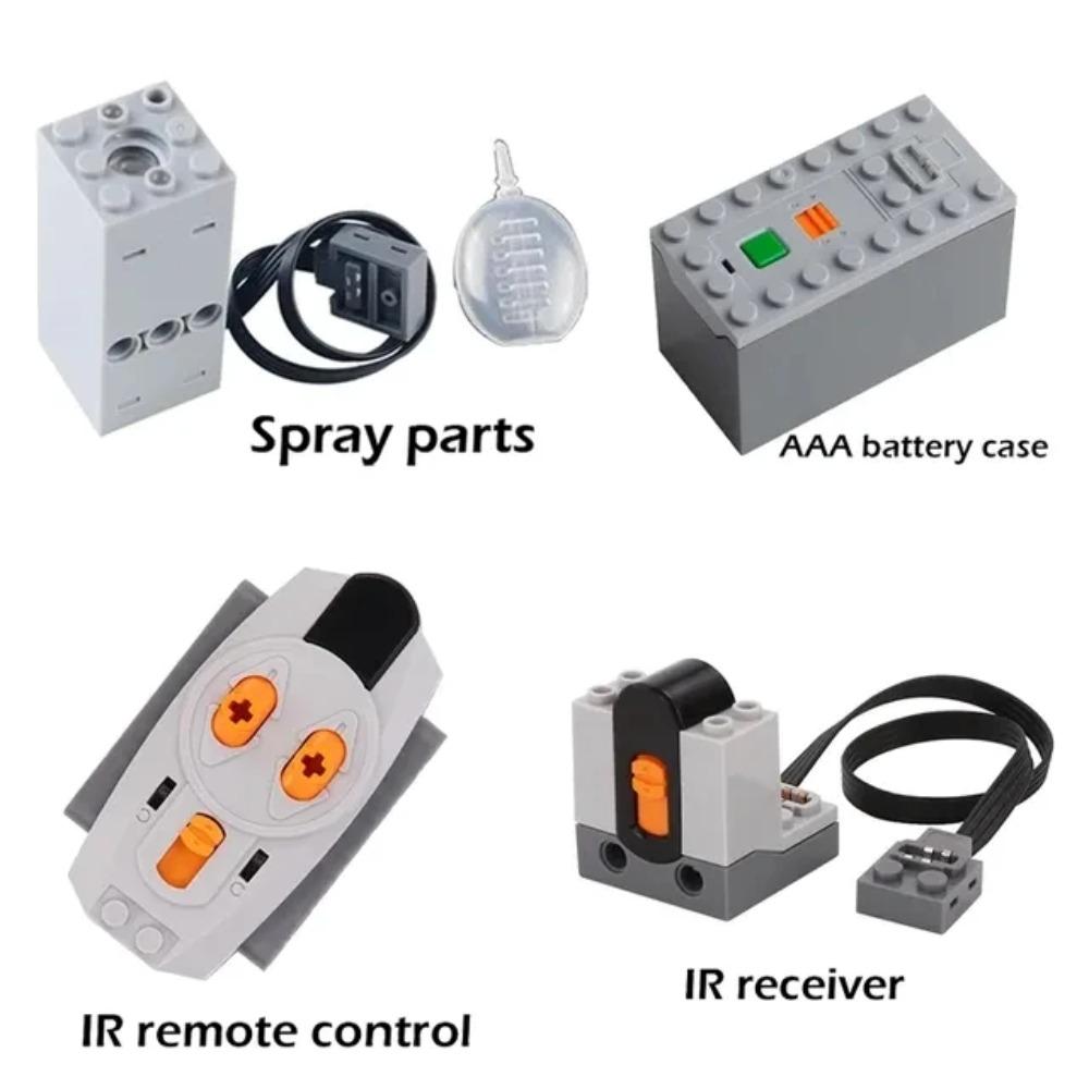 Конструктор DIY Технический Мотор Распылитель Электрический Выхлоп Модифицированный Мотор Для Высокотехнологичного Поезда Автомобиля Детали Совместимые с Legoed