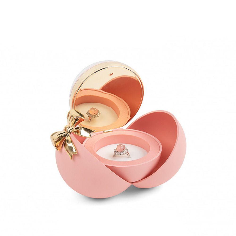 Engagement Ring Finger Ring Box Eternal Rose Wedding Ring Case Magnetic Bow Jewelry Box  Girlfriend