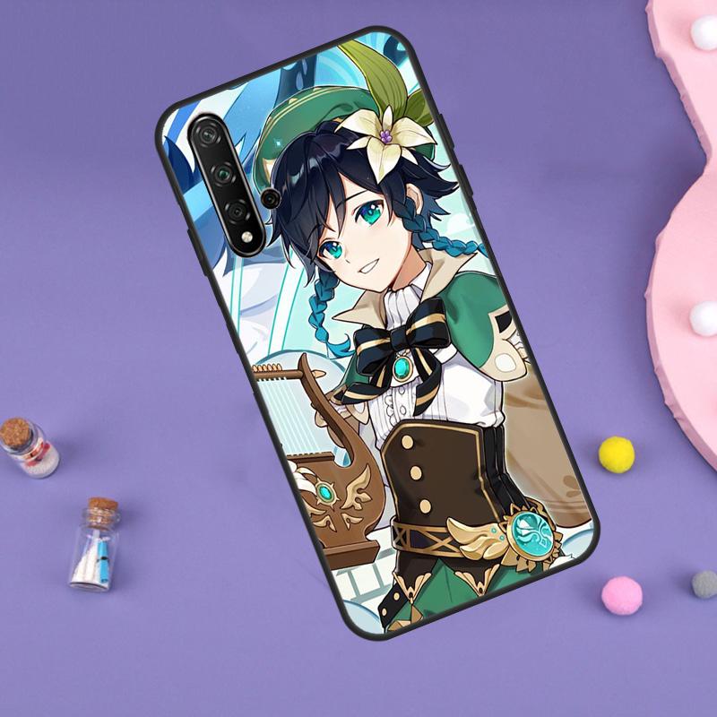 Genshin Impact Venti Case For Huawei Nova Y70 Y60 Y61 Y90 Y91 5T 9 10 SE 3i 8i 11i 11 Pro P20 P40 P30 Lite Cover