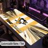 Large Mouse PadPittsburgh Penguins Custom Name Text Personalized Desk Mat Non Slip Gaming Pad