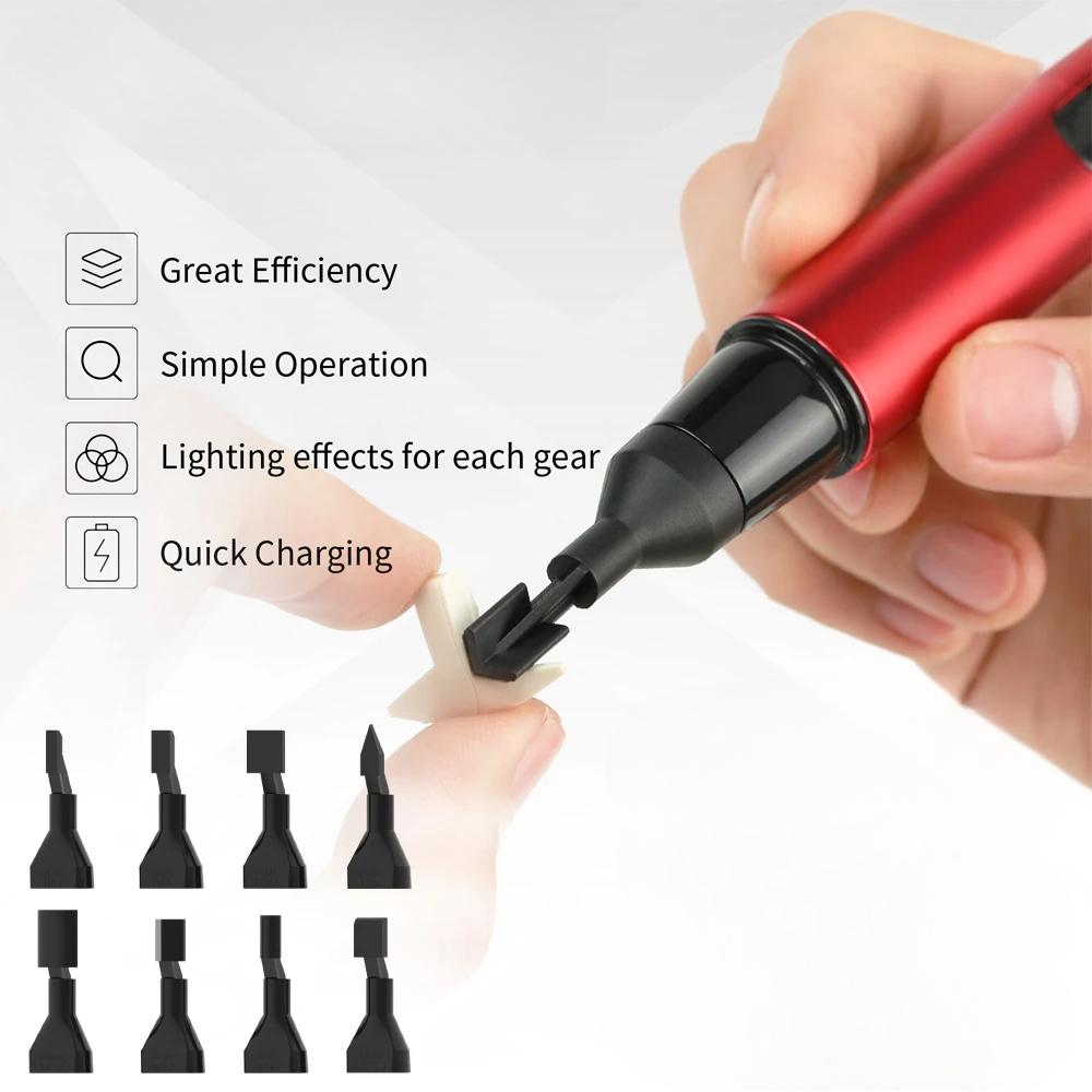 DSPIAE ES-A возвратно-поступательная шлифовальная машинка DIY электрическая USB-зарядка шлифовальная ручка пластиковая модель шлифовальные головки наждачная бумага военные ремесленные инструменты