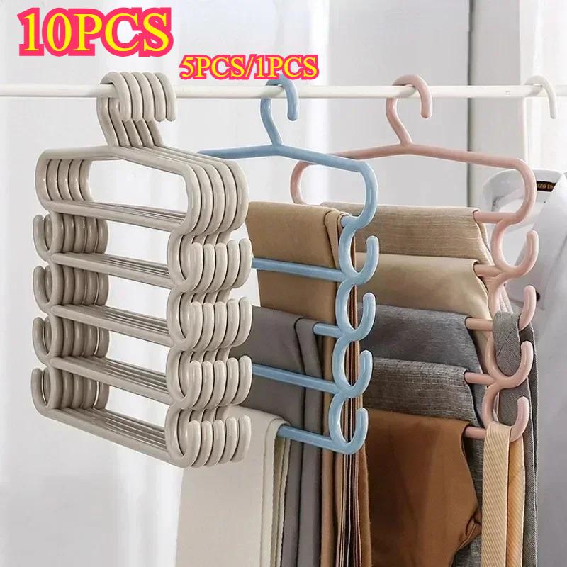 Вешалки для одежды Вешалки для брюк Вешалки для полотенец Шарфы Вешалки Держатели для брюк 5-слойные вешалки для одежды Организация хранения в шкафу