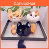 Delightful Mini Cat Plush Keychain Charming Animal Doll With Soft Short Fur Ideal For Gifts