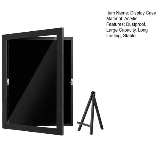 Эмалированный дисплей для булавок, большая емкость, пылезащитный, простой в установке, настольный, черный, настенный держатель для эмалированных булавок