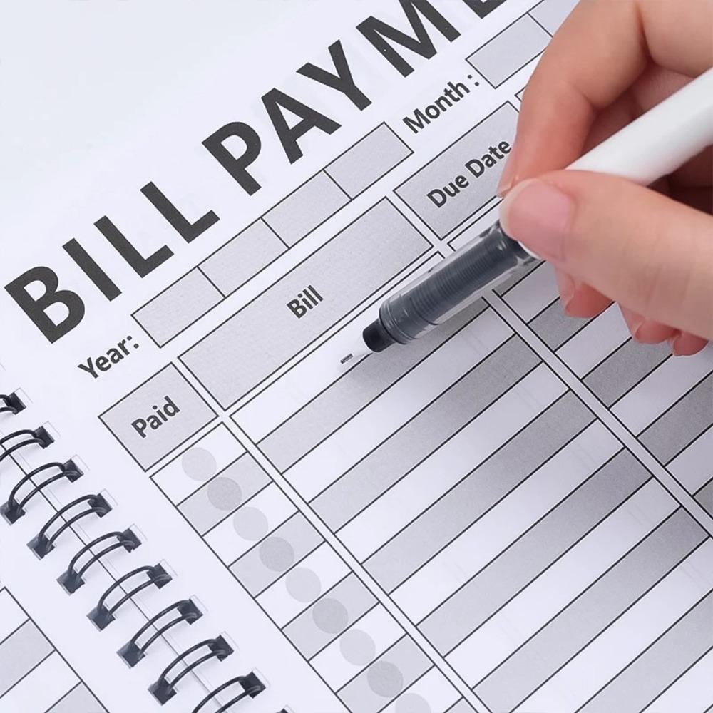 28x22.5см Трекер оплаты счетов 56 страниц Ежемесячный органайзер счетов для семей, управляющих деньгами