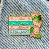 New Enamel Pin Book Love Bookish Saying Metal Pin Gift Birthday 1 Piece