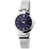 Montre - EXCELLANC - AK1682 - Boîtier 36 Mm - Cadran Bleu - Bracelet Maille Milanaise Argenté