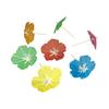 50 Pcs Cocktail Picks Hawaiian Party Decor Food Drink Picks Cupcake Toppers Umbrella Sticks for Summer Birthday Pool Parties