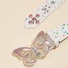 Adjustable Butterfly Rhinestone Belt Punk Waist Belt Elegant Butterfly Waistbands  Dress Decoration