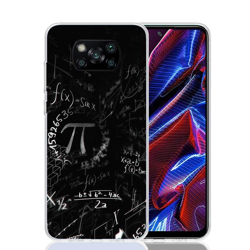 Physics Chemical Mathematics Phone Case For Xiaomi Poco X7 X6 X5 Pro F7 Ultra Redmi 15C 15 13 13C 12 12C 10 10A 10C 9 9A 9C 9T C